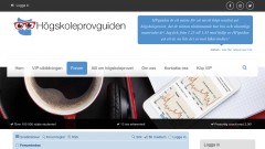 Skärmdump av HögskoleprovGuiden